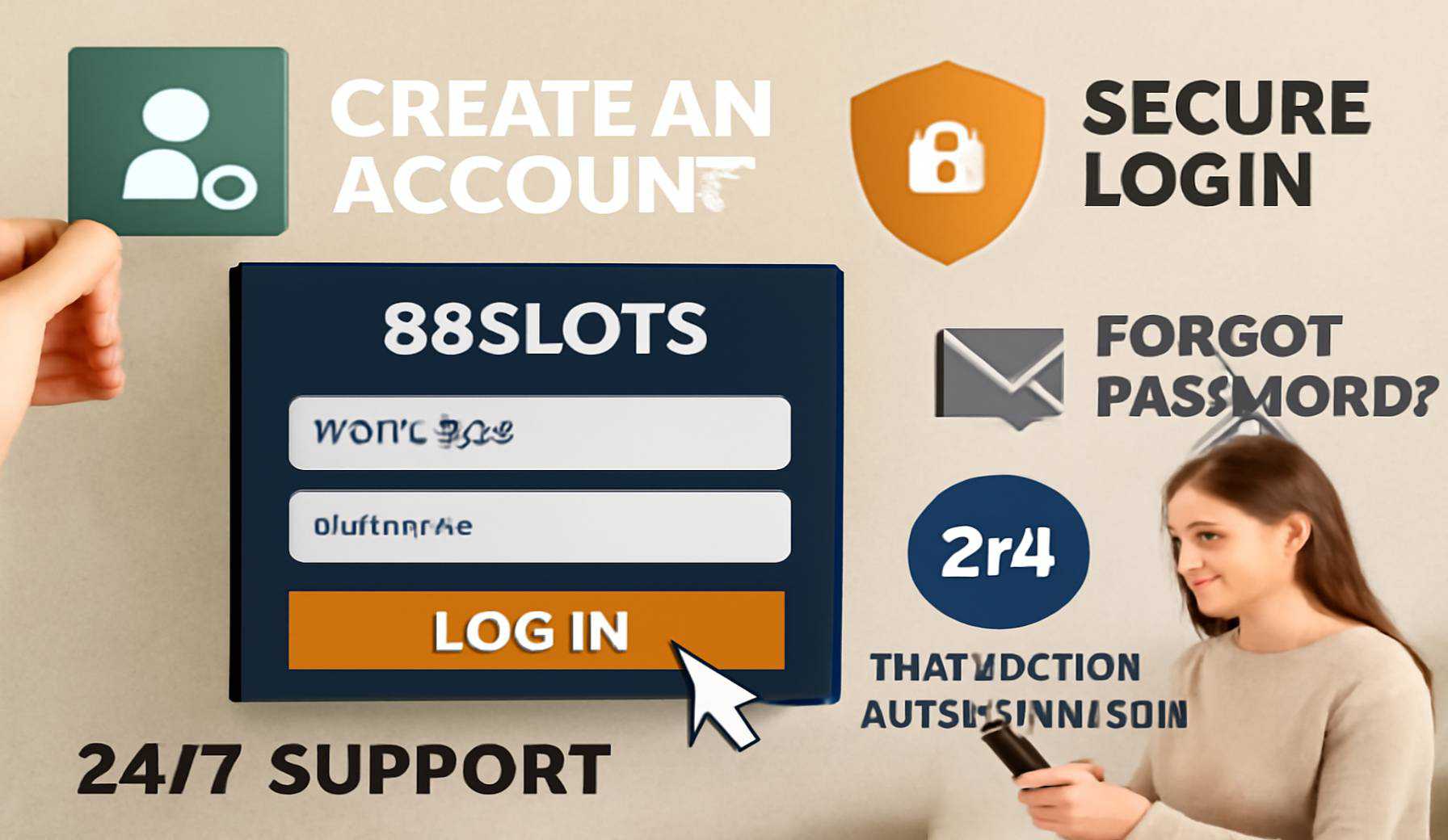 Criar uma nova Conta no plataforma 88SLOTS