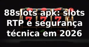 88slots apk: slots, RTP e segurança técnica em 2026